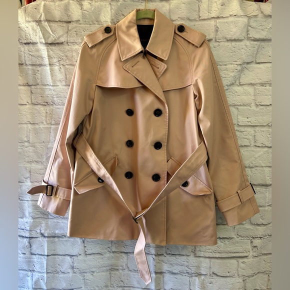 Coach Jackets & Blazers - Coach Double-Breasted Trench Coat in Pale Pink With Dust Bag